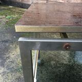 Side table with swivel tray