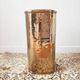 Italian brass hammered umbrella stand 1970-80