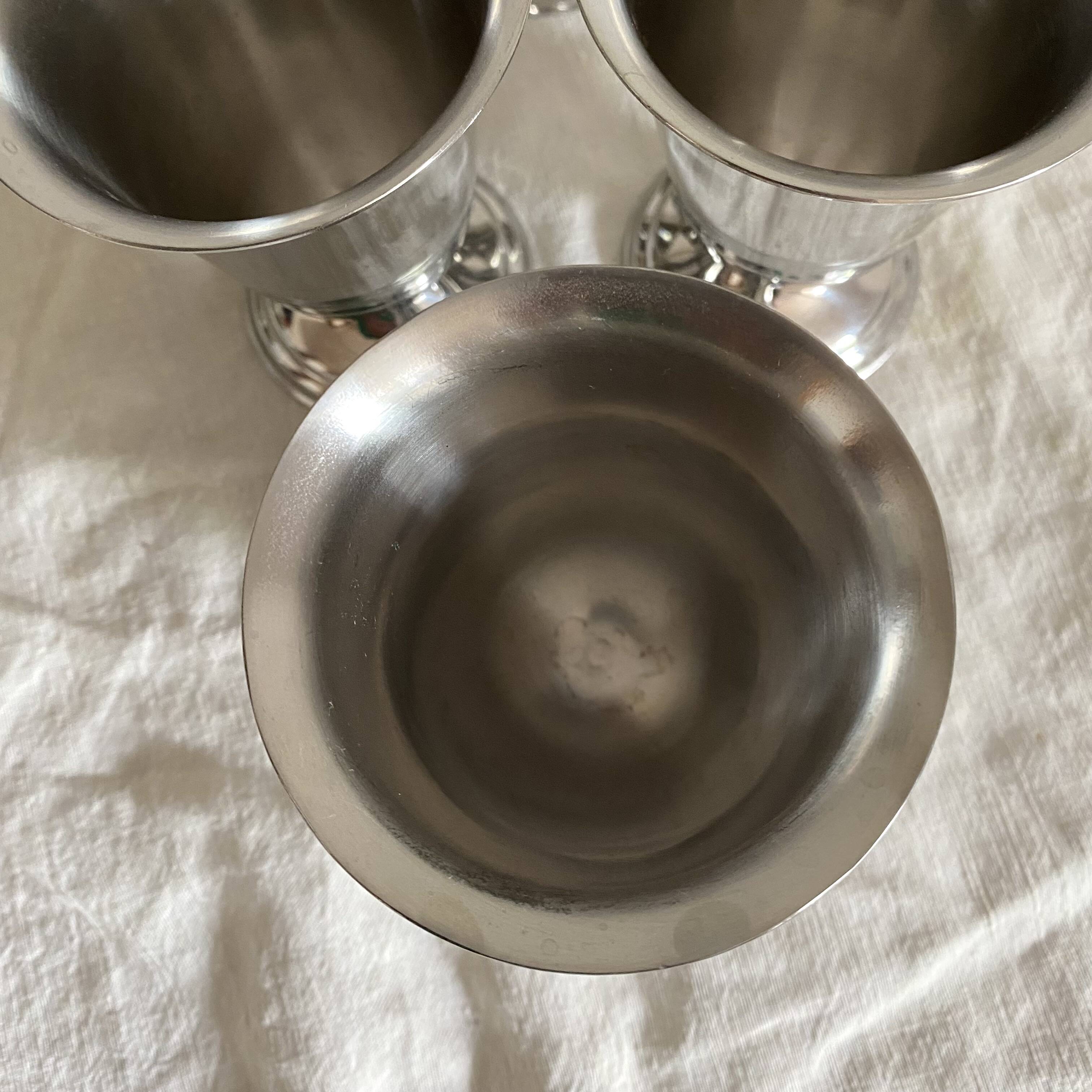 Stainless steel ice cream cups