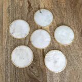 Vintage mother-of-pearl coasters