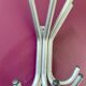 Vintage 70s coat rack in chrome metal