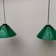 Green opaline pair