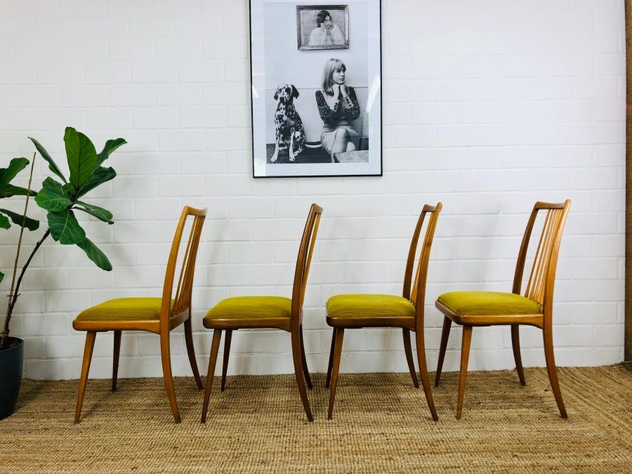 Series of 4 Scandinavian chairs