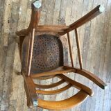 Pair of wooden chair bistro bistro vintage retro bohemian beech light