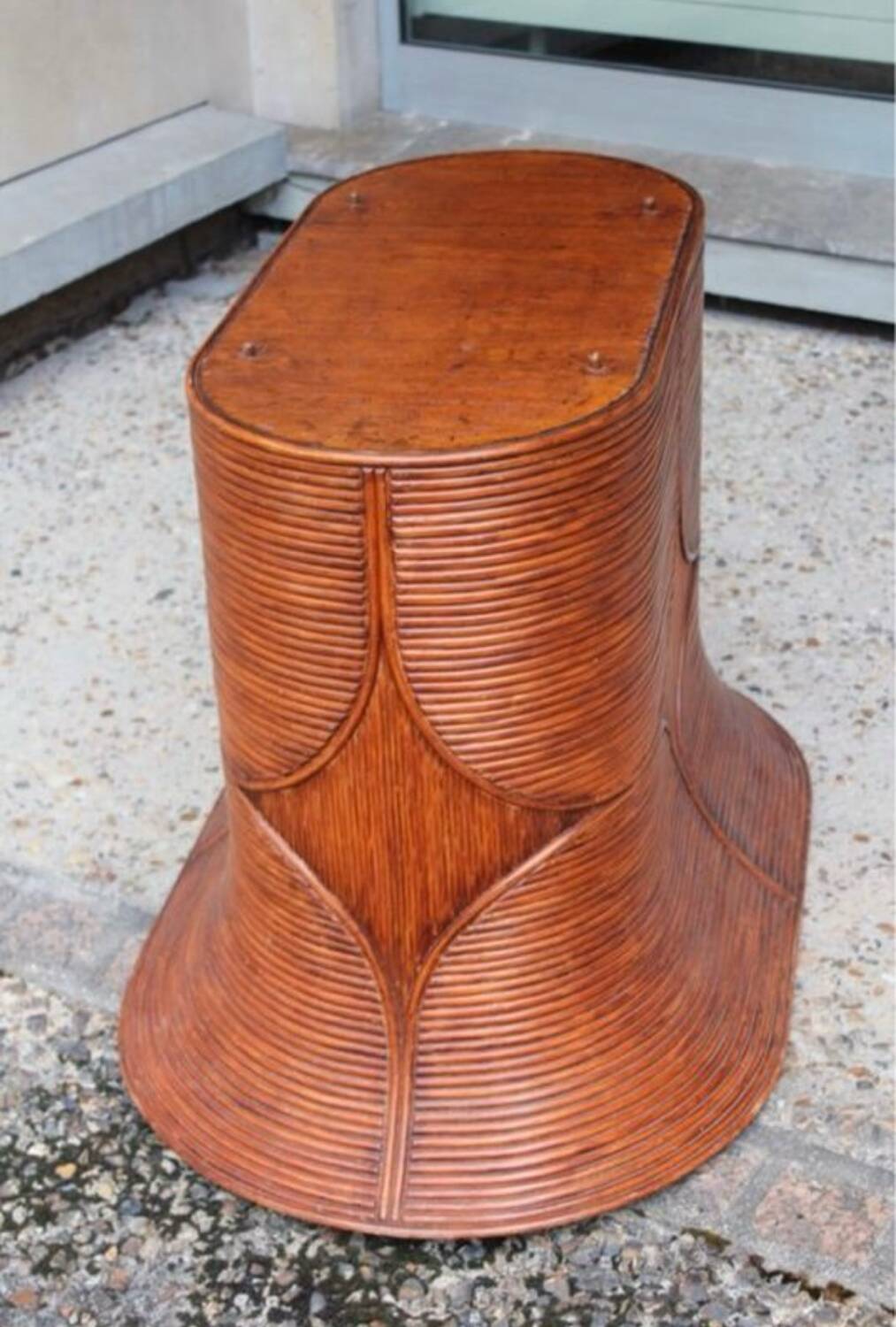 Vivai del Sud rattan and solid wood table