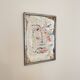 Modern Abstract Painting, Acrylic on Wood, Framed