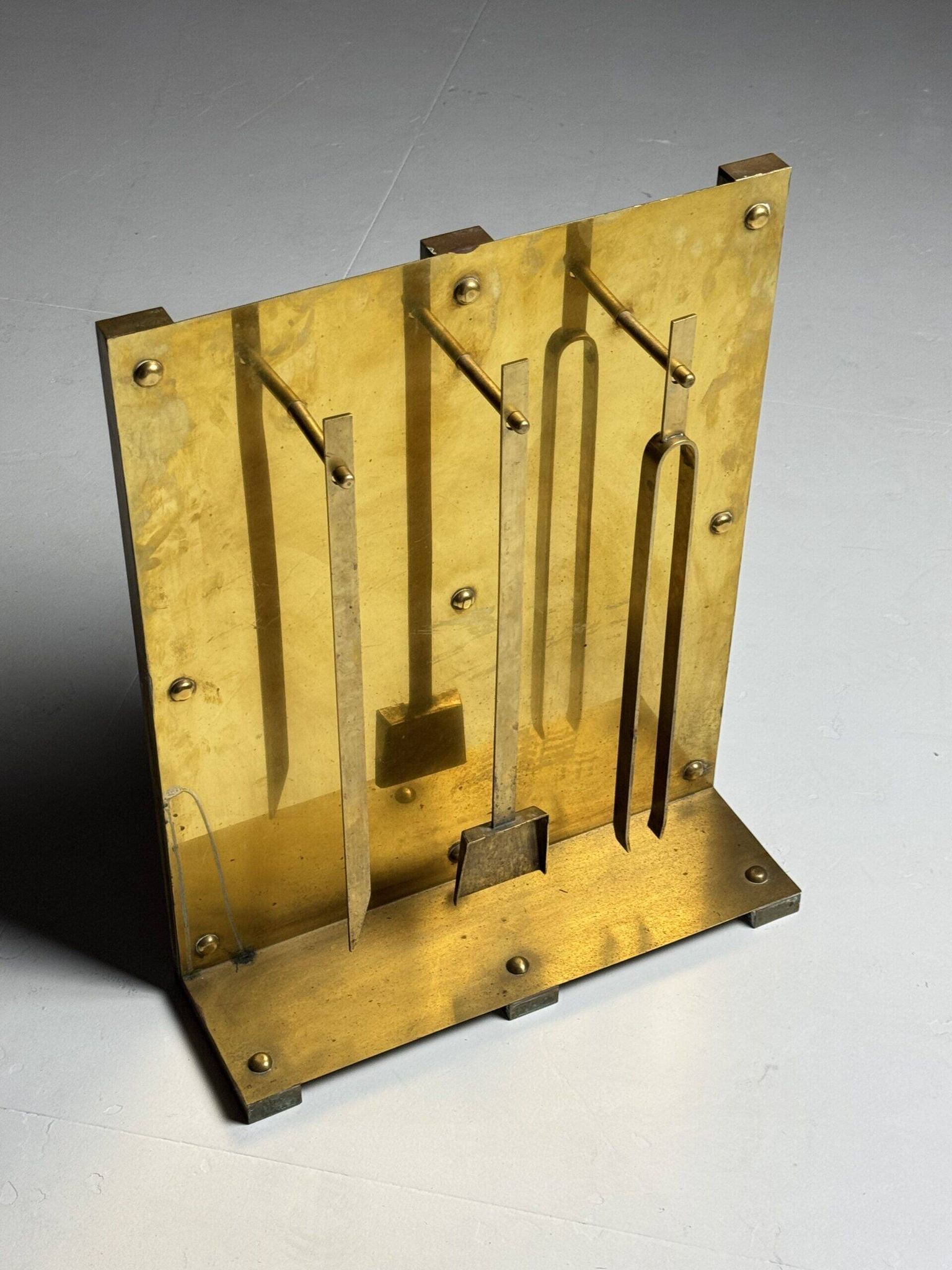 Brass fireplace set 1960s