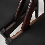 Lot de 4 chaises en palissandre, design danois, années 1970, Kai Kristiansen