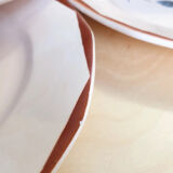 Set of 6 plates Digoin Sarreguemines