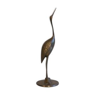 Vintage brass stork 1960