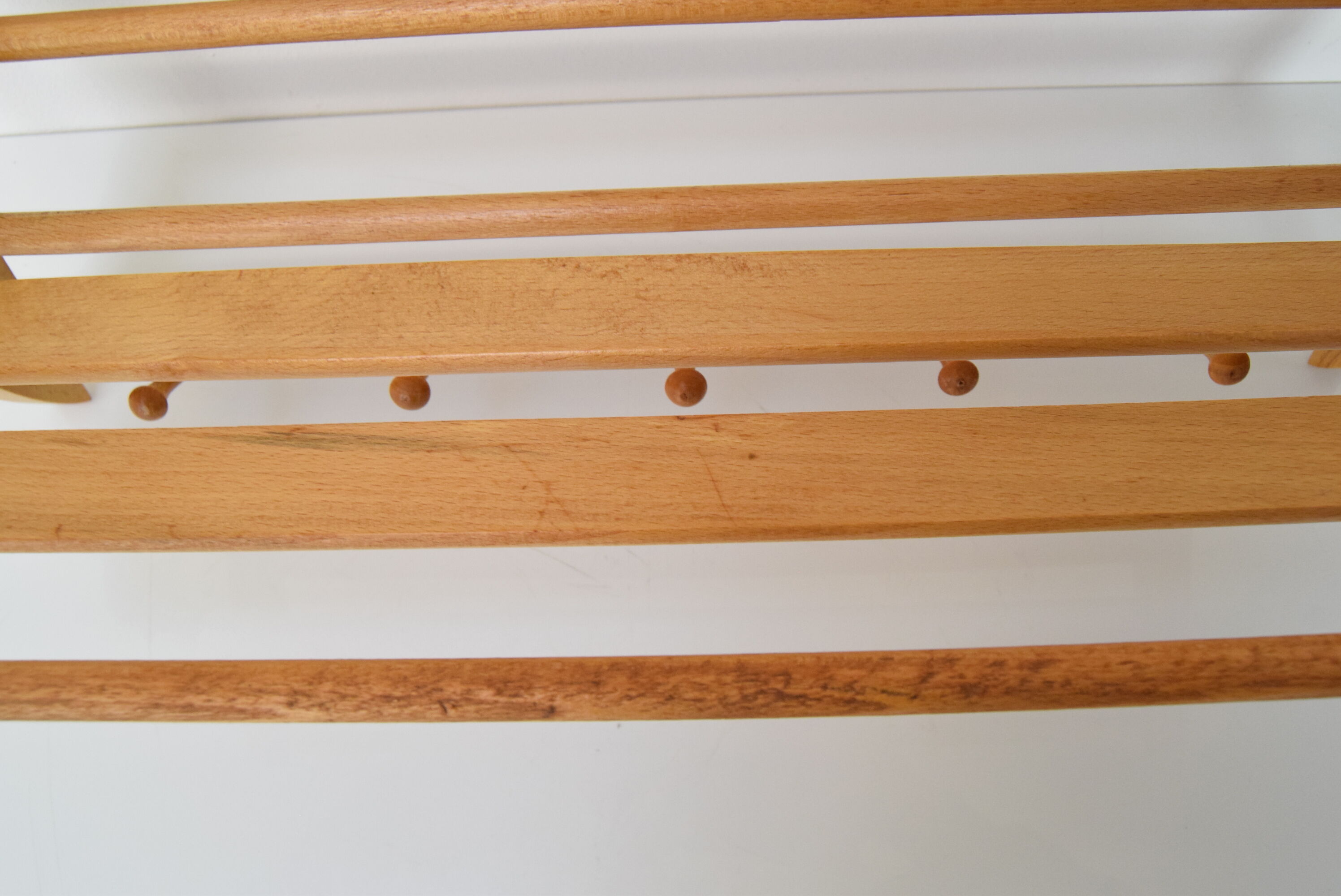 Mid-century wall folding  hanger and shelf, 1960's.