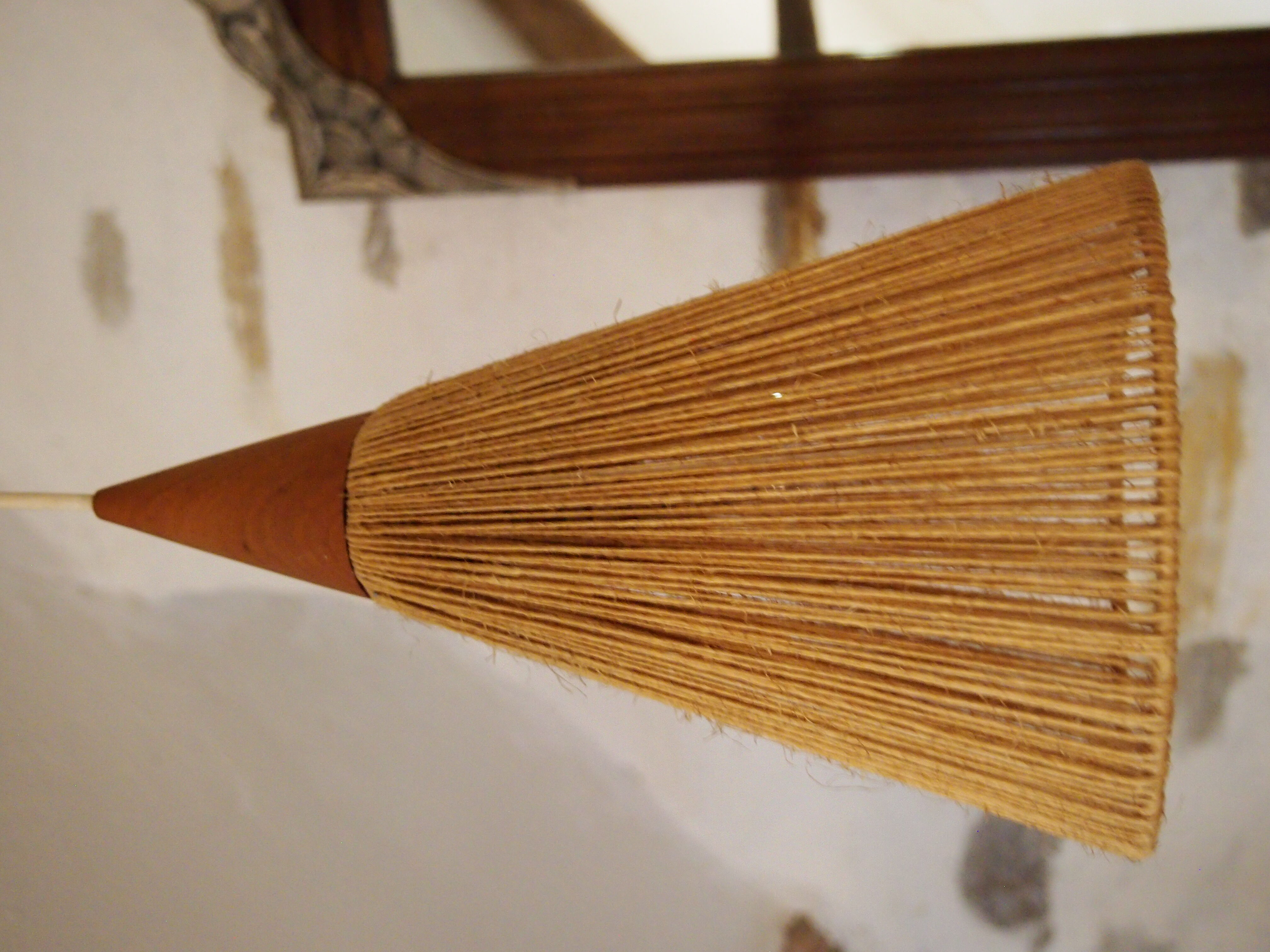 Retro wood suspension and cone/vintage rope