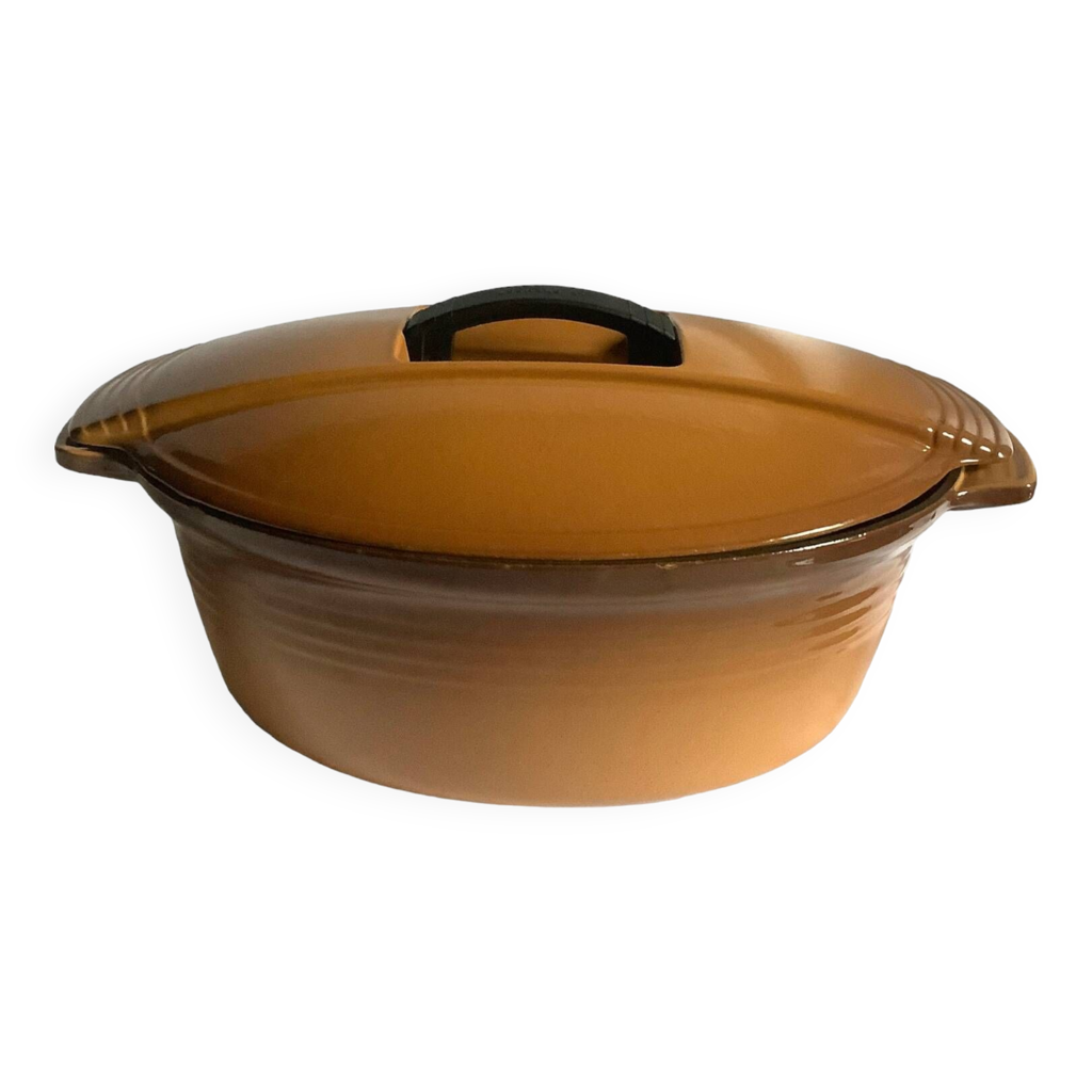 Grande Cocotte Ovale Le Creuset Fonte Bleue - 33cm - Design Jean-Louis Barrault