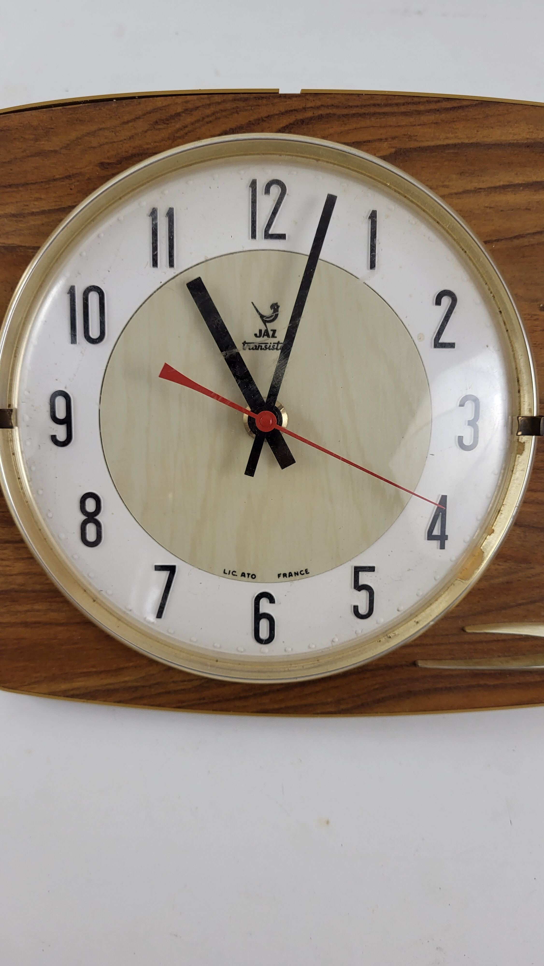 Vintage clock formica Jaz Transistor