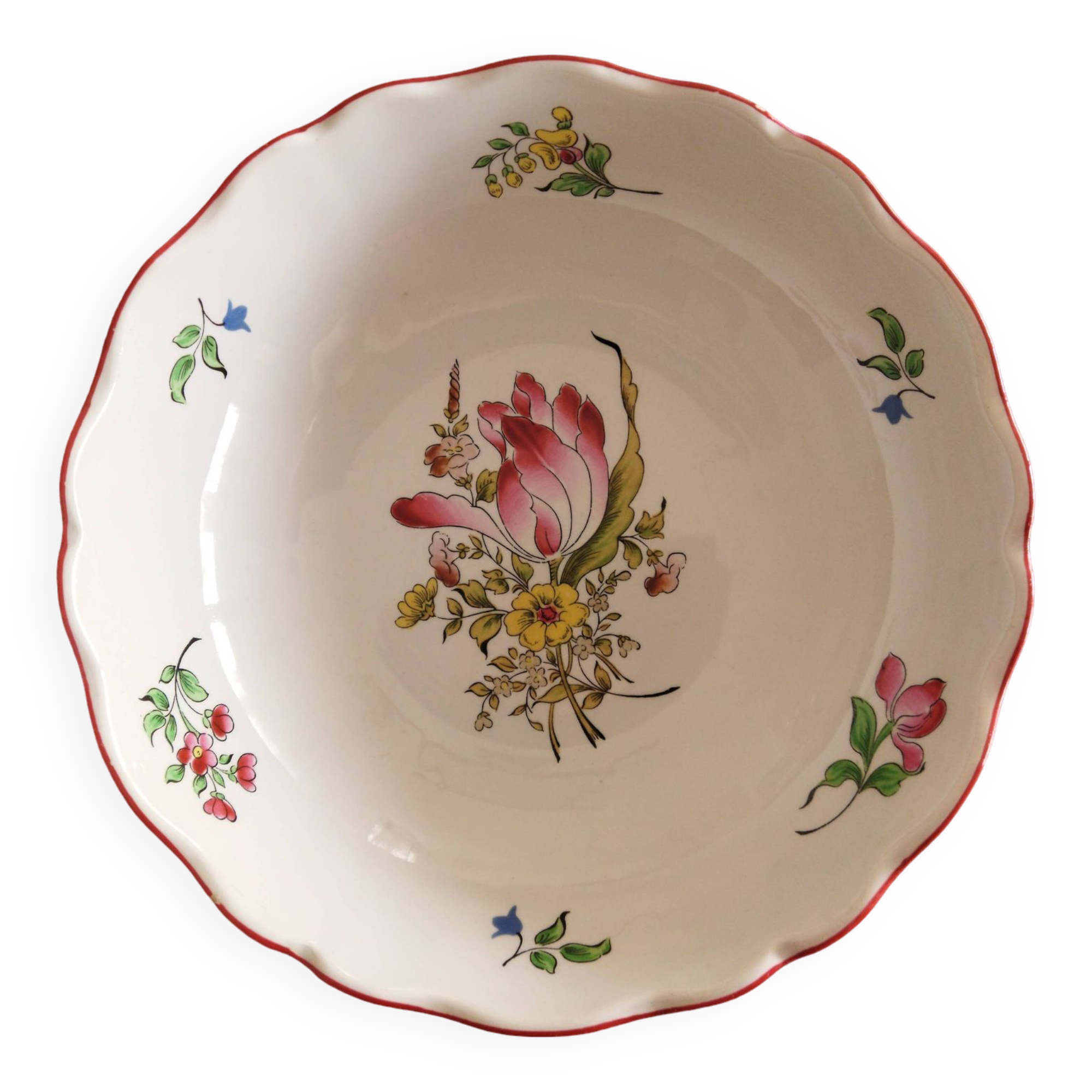 "Fine Street Lamp" salad bowl KG Lunéville
