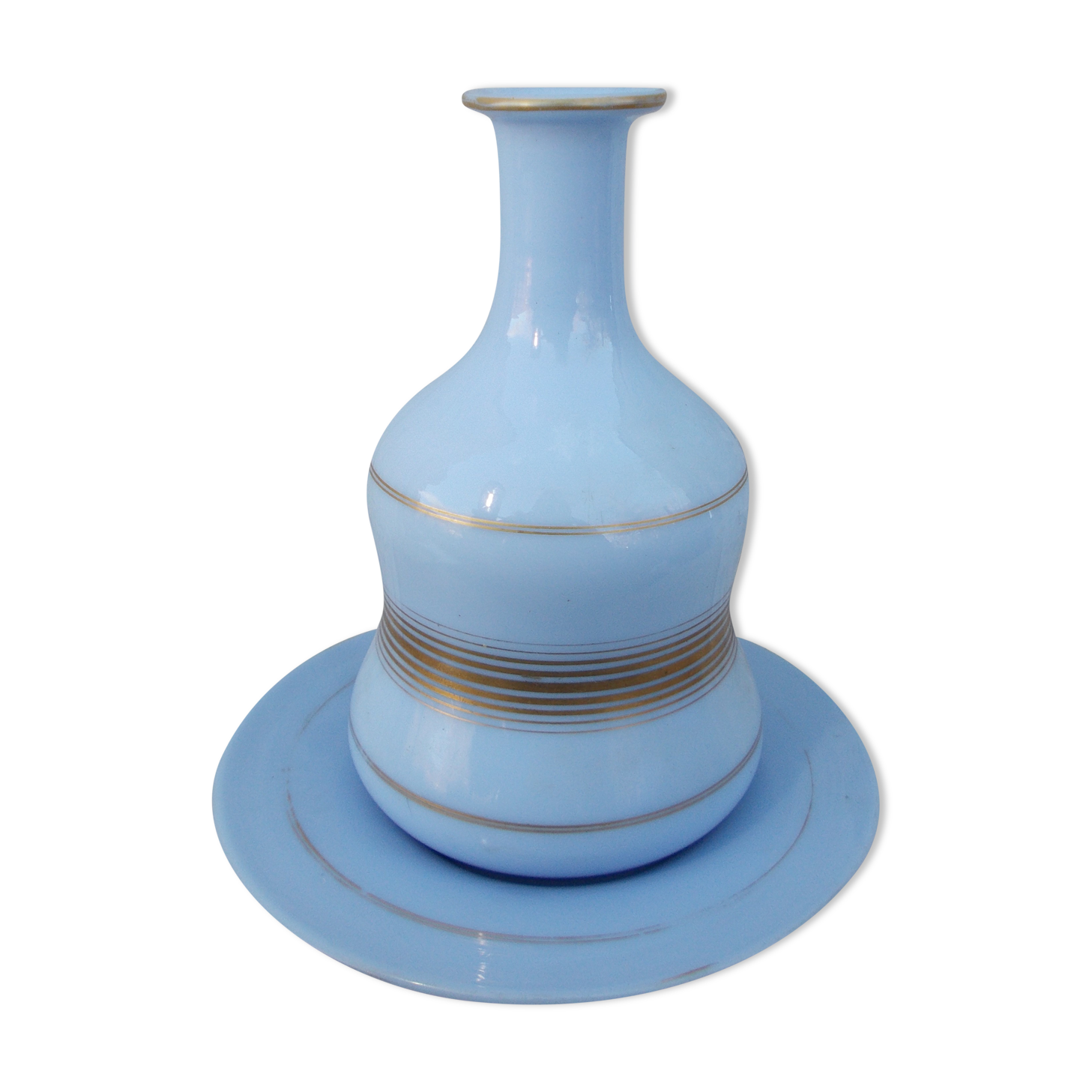 Blue opaline XIXth night water service