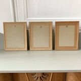 3 tableaux gravure de mode