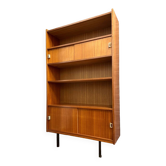 Vintage bookcase with sliding doors