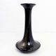 Vase en verre Theresienthal noir et or 1970