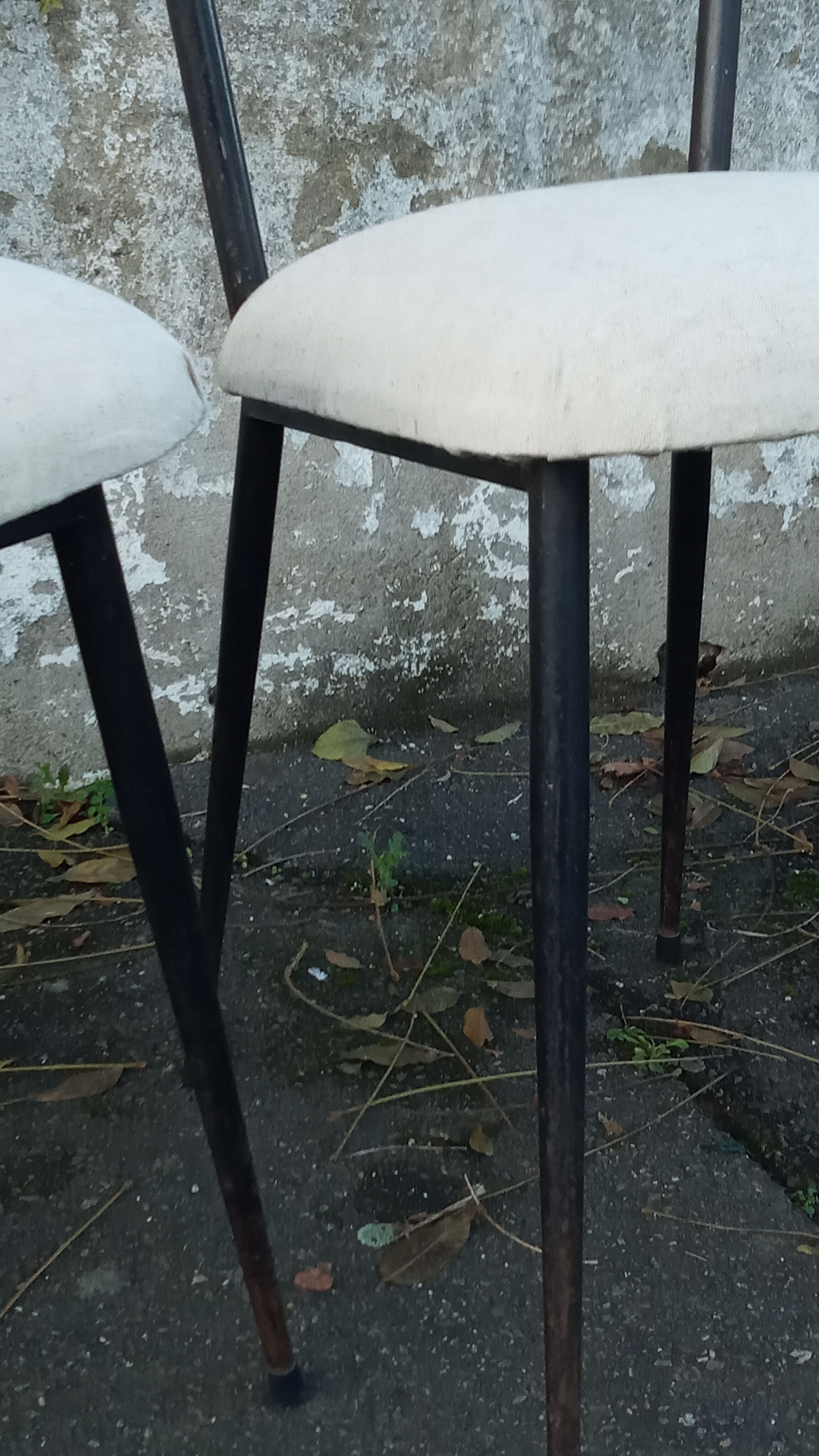 Four chairs by Colette Gueden reupholstered from the 1950s/60s.