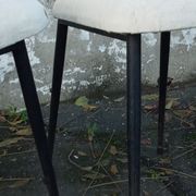 Four chairs by Colette Gueden reupholstered from the 1950s/60s.
