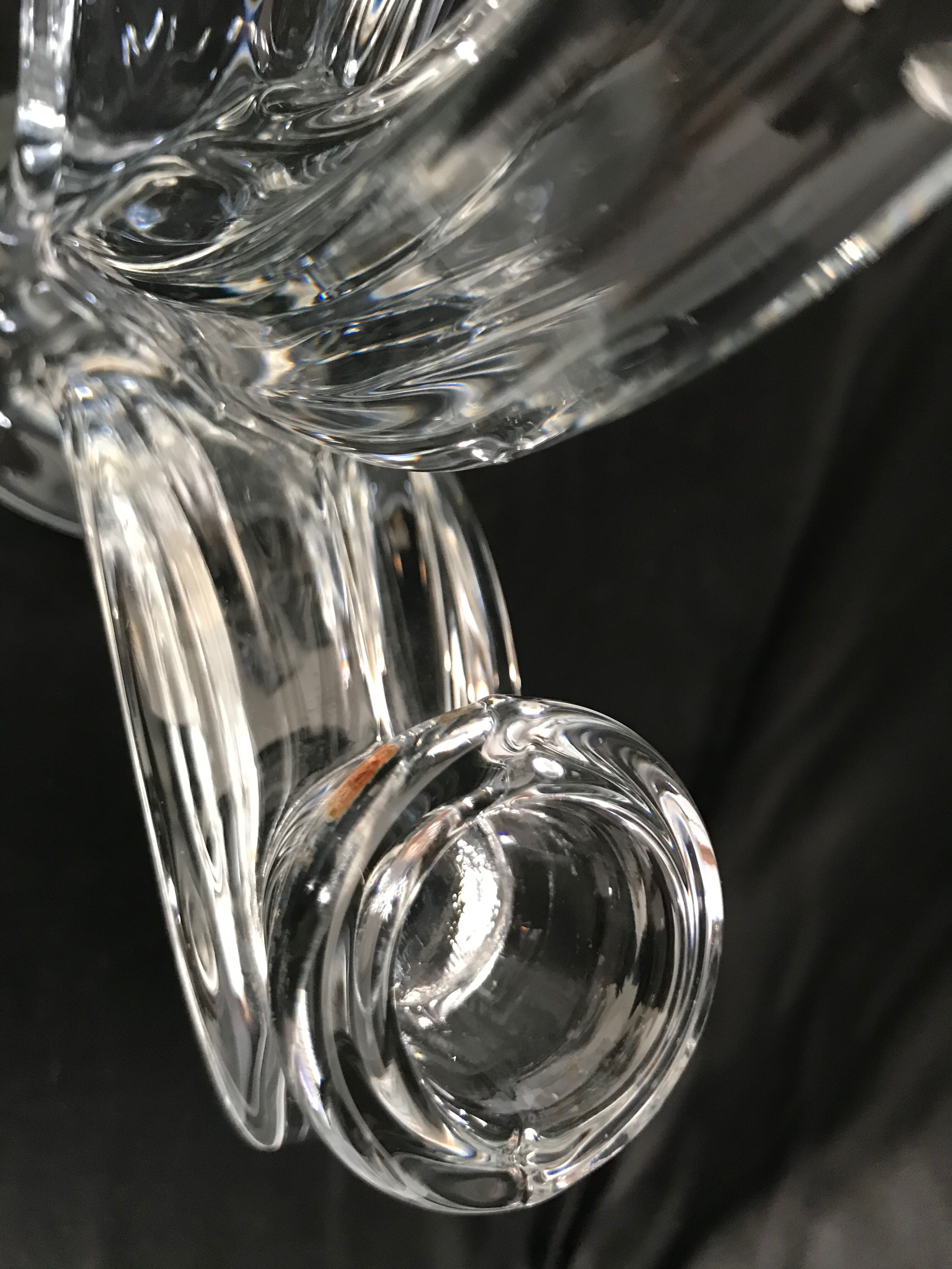 1336 Cristallerie de Vannes Le Châtel (1765-2018) - Pair of candlesticks - Crystal