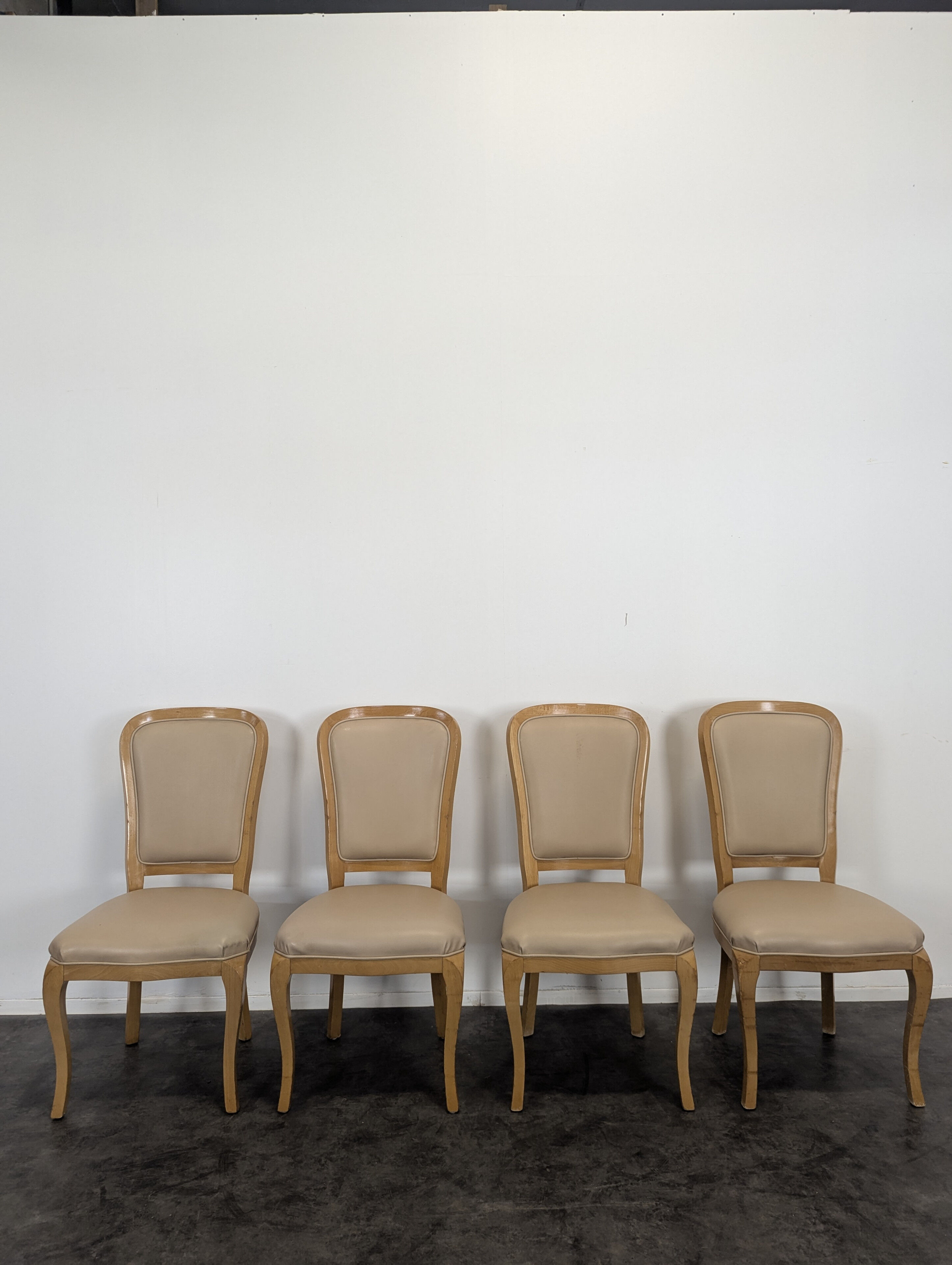 Set of 4 beech chairs