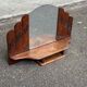 Art Deco dressing table mirror from the 1950s in solid oak.