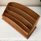 Old office sorter mail rack vintage wooden letter holder