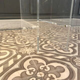 Pair of sofa pieces in plexiglass 1970/1980