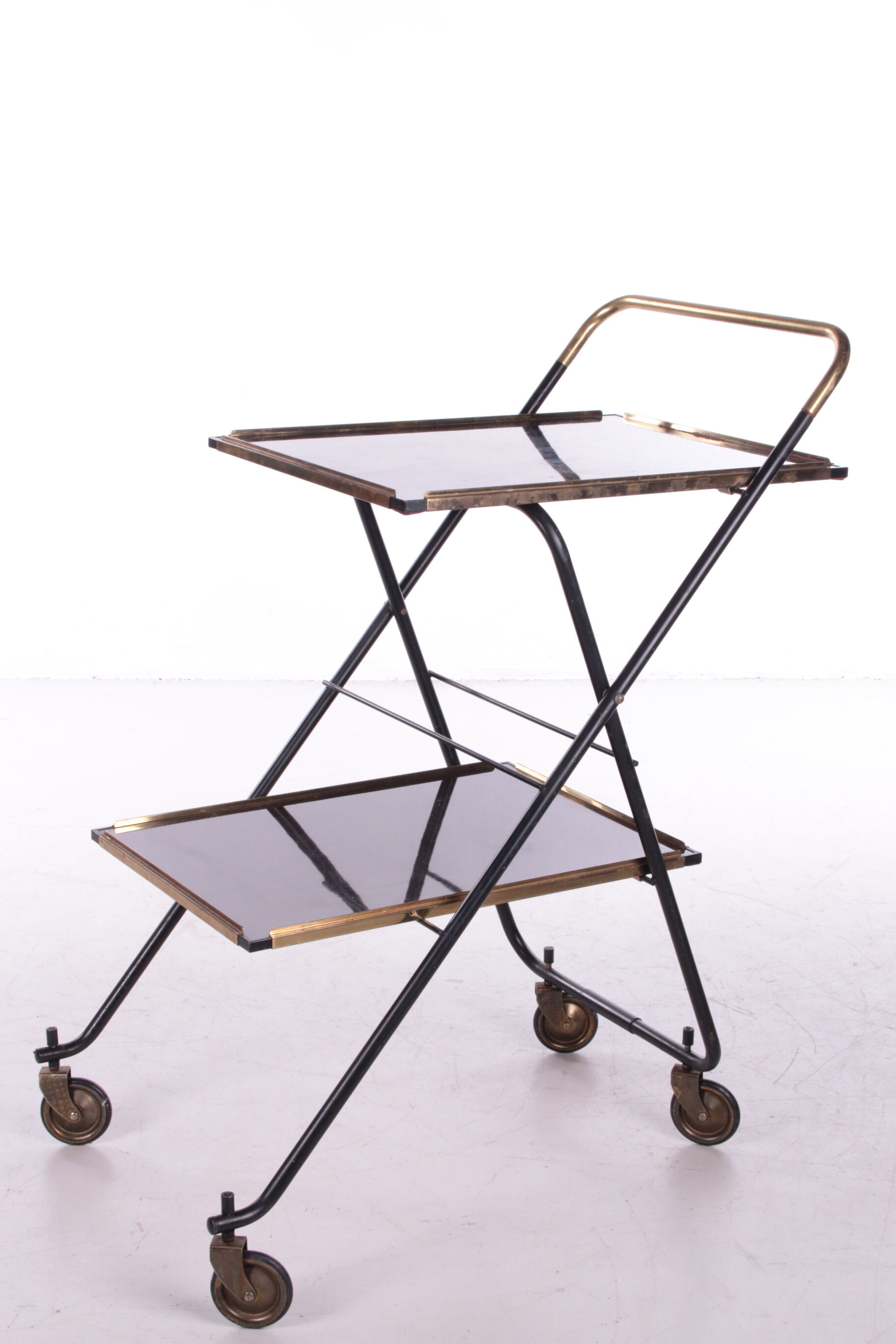 Vintage french serving trolley or drink cart, 1960