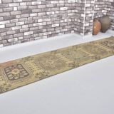 Anatolian Decorative Oushak Runner Rug