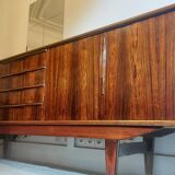 Scandinavian sideboard in Rio rosewood - 220cm - 1960s