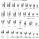 Set of 11 crystal cups from Baccarat/Nancy (Company of