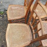 4 caned chairs from the 50s
