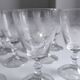 Set de 10 verres à vin en verre ciselé