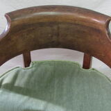 Louis Philippe canned office chair with cushion