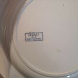 Plat rond en faïence Sarreguemines modèle Mozart
