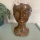 Ceramic face vase