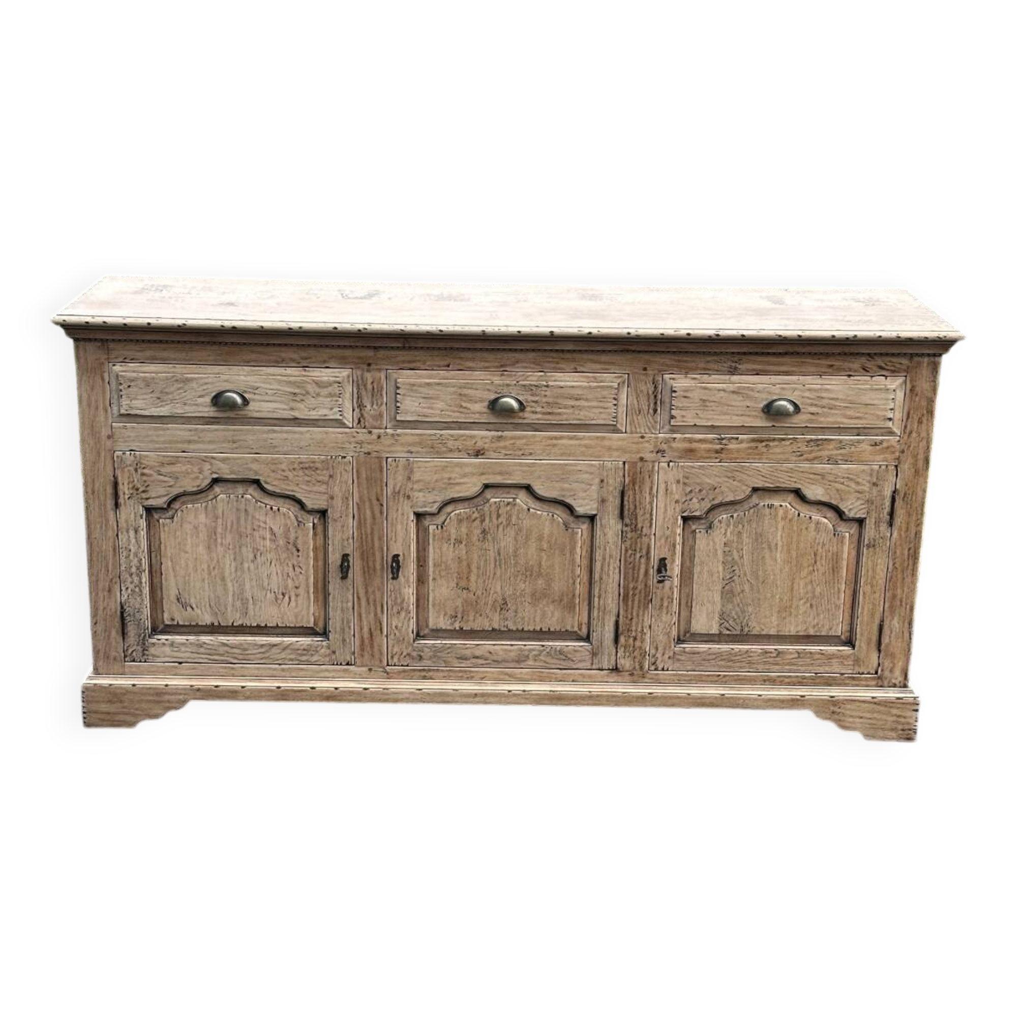 Raw wood sideboard