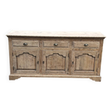 Raw wood sideboard