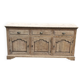 Raw wood sideboard