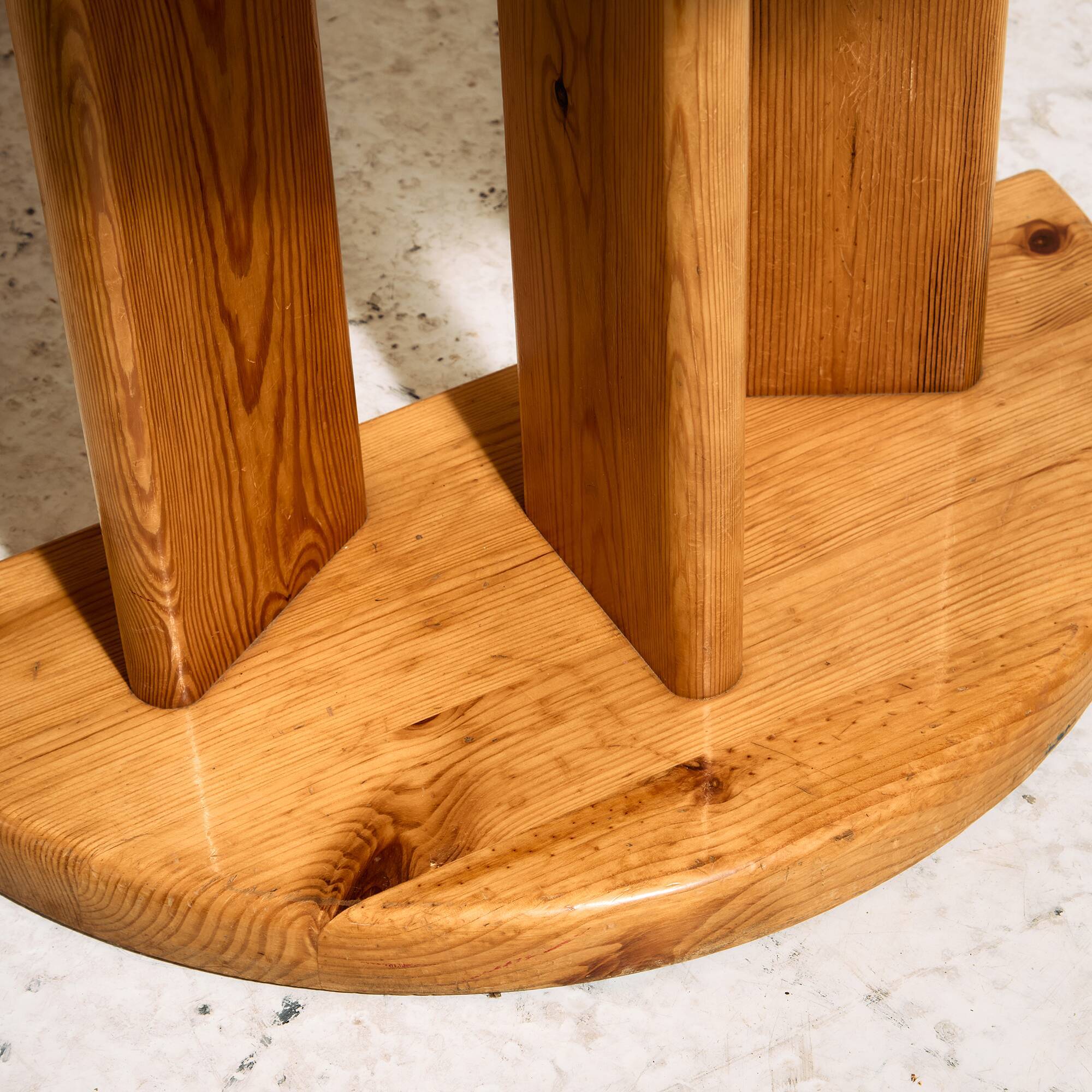 Pine dining set by Rainer Daumiller for Hirtshals Savvaerk, Set of 7