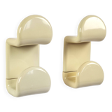 Pair of gedy 1970s hooks in vintage space age abs