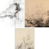 Abstract Compositions - Watercolours - Set of 3 - Joan CLARET