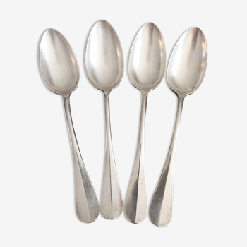 Set of 4 Apollo tablespoons in silver metal