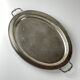Vintage teapot and tray in solid silver by Royal Sheffield, England, 1950s, Set of 2.
