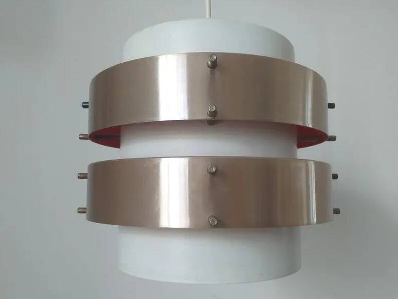Midcentury Pendant in Style of Jo Hammerborg, Denmark, 1970s