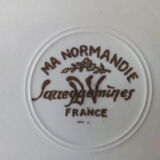 5 assiettes creuses faïence sarreguemines  ma normandie