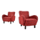 Set of two rare art deco armchairs h-283 by jindřich halabala, 1949s